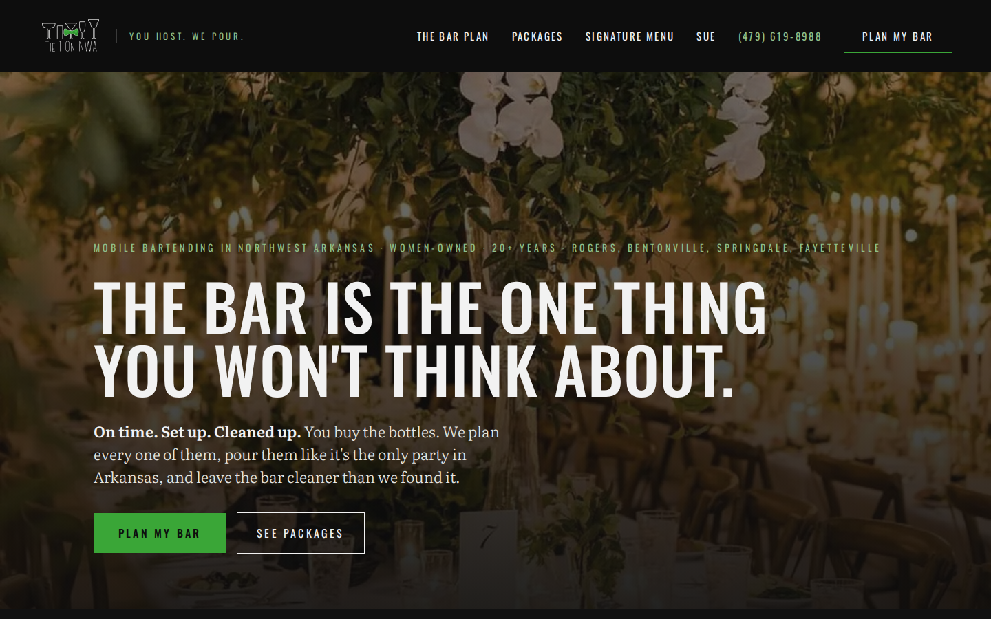 Tie 1 On NWA - After Dark website preview
